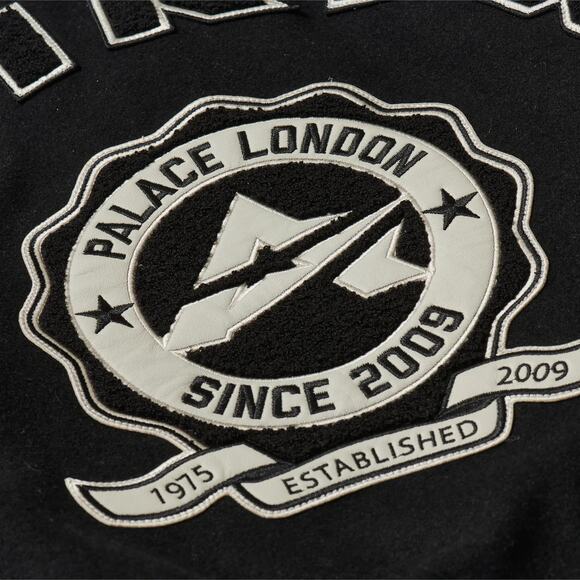 Palace x Avirex Jacket Black Leather Size Large - Picture 5 of 8